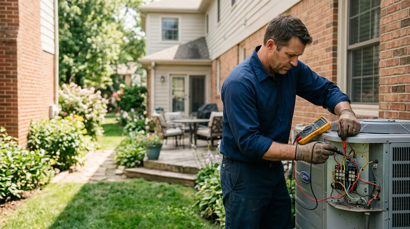 HVAC technician working near Brohard, WV